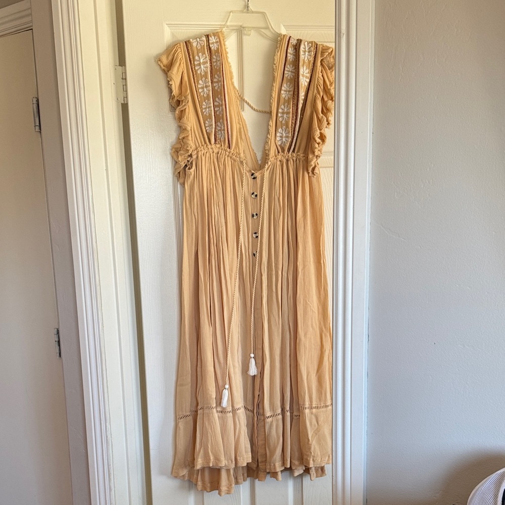 Free People Dress with Embroidered Details